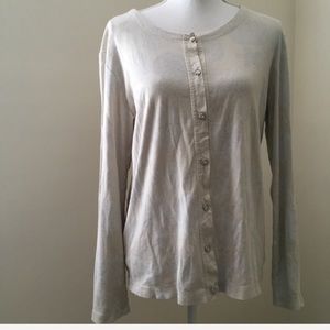 3 for $15 🔴 Cream Seashell Crewneck Cardigan